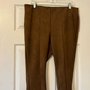 Loft brown “suede” leggings